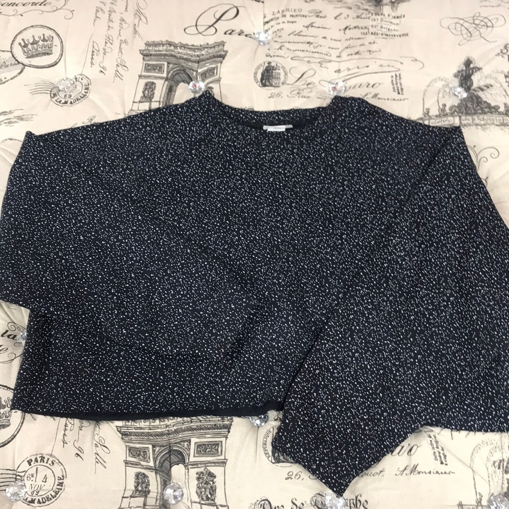 🎁 WST CST Black Splatter Paint Sweatshirt